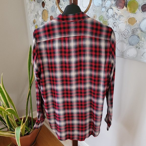 SOLD - Ralph Lauren Red Plaid Blouse US S - Picture 6 of 9